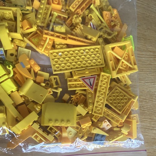Lego yellow storage brick - yellow,