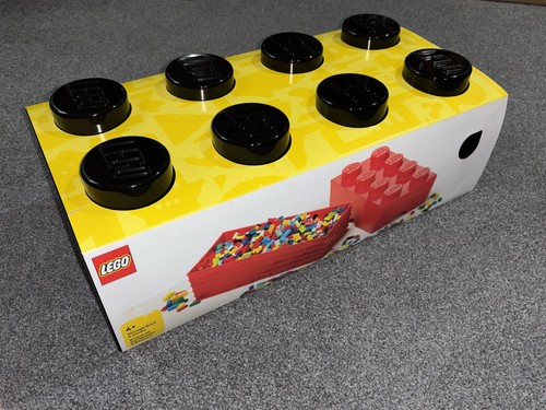 Lego black brick storage - lego,