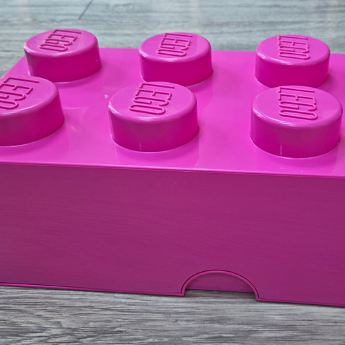 Lego pink stackable storage - pink,