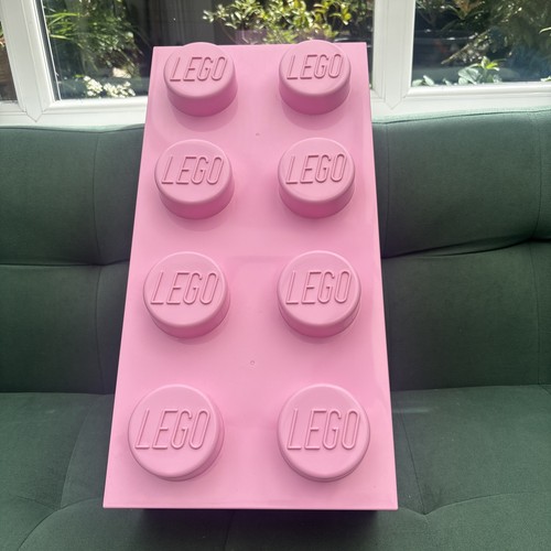 Baby pink lego storage box - pink,