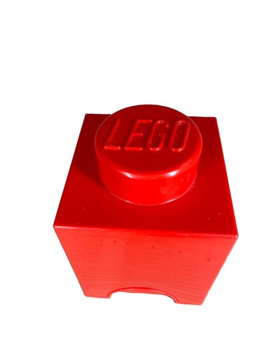 Red lego storage brick - storage, 1