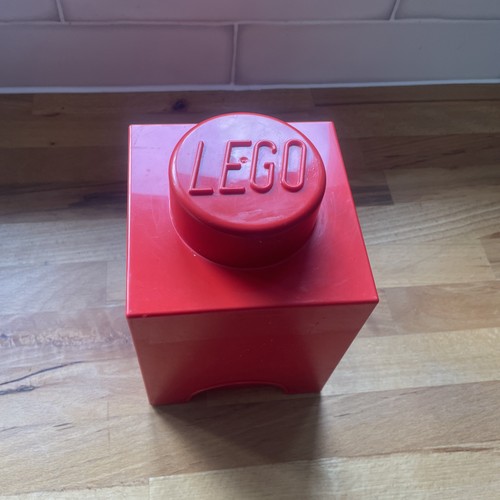 Red lego storage brick - lego, 1