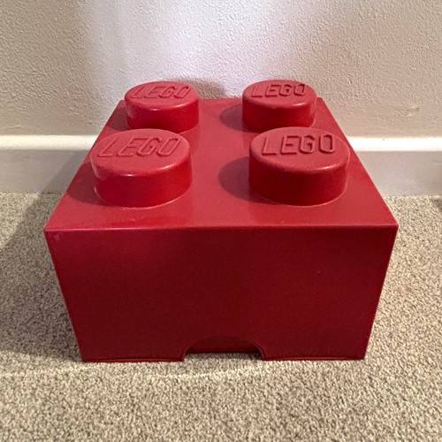 Lego red stud storage - lego, 4-stud