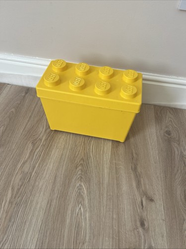 Yellow lego brick - brick, box
