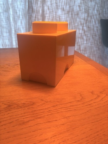 Lego yellow storage - lego, cube