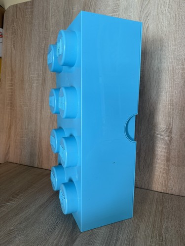 Lego storage brick teal - storage,