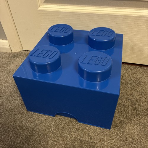 Blue lego stud storage - blue, 4