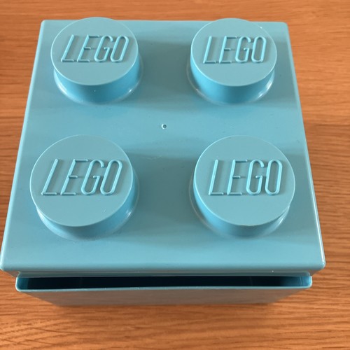 Blue lego storage box - storage, small