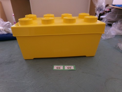 Lego storage brick yellow - lego,