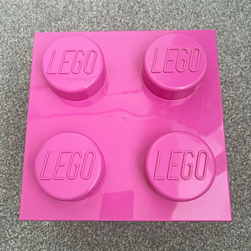 Lego pink stackable storage - pink,