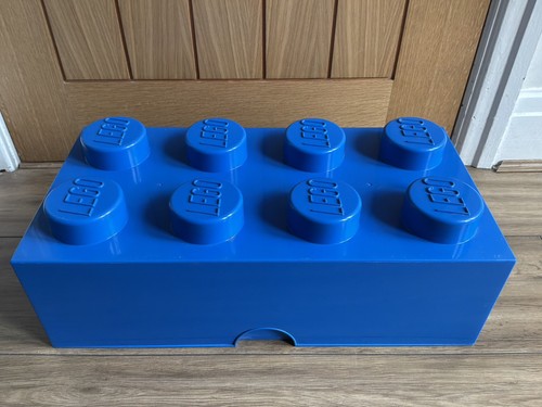 Lego storage stud brick blue - lego,