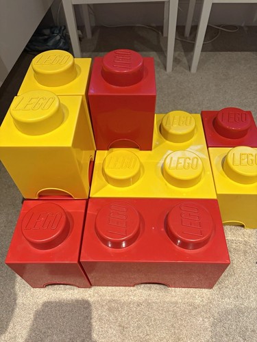 Lego storage brick red - storage,