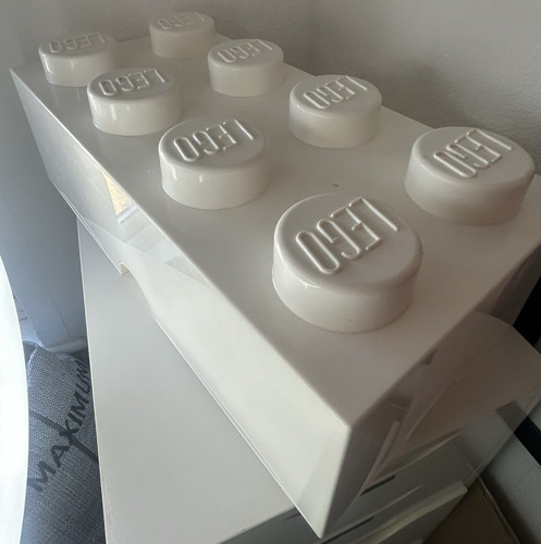 Large lego white storage - large,