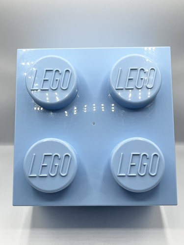 Lego blue storage brick cube - lego,