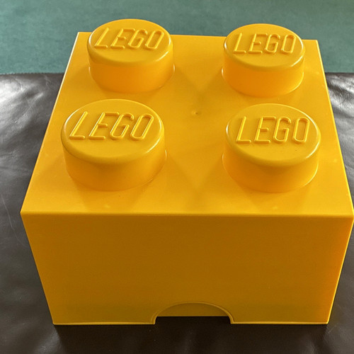 Lego yellow 2x4 - storage, brick
