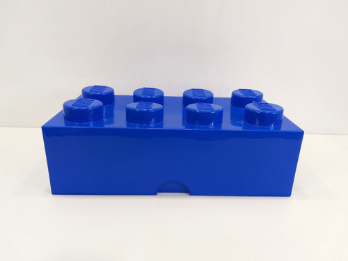 Blue lego brick stud storage - 8,