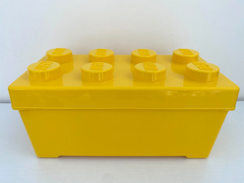 Lego yellow storage toy box - lego,