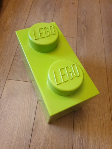 Lego storage box lime green - -,