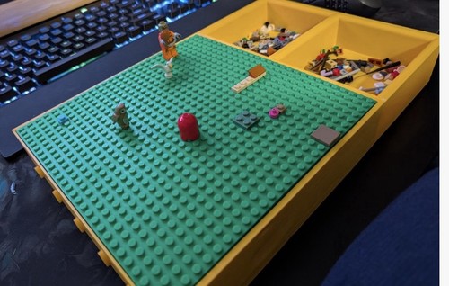 Lego brick build - brick, storage