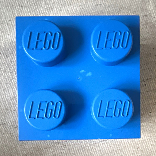 Lego blue stud storage - blue,