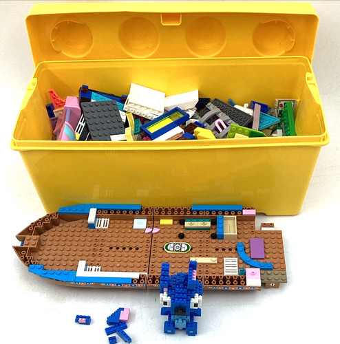 Lego storage brick yellow with - storage,