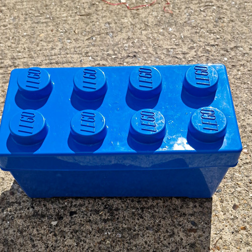 Lego blue stackable - lego, storage