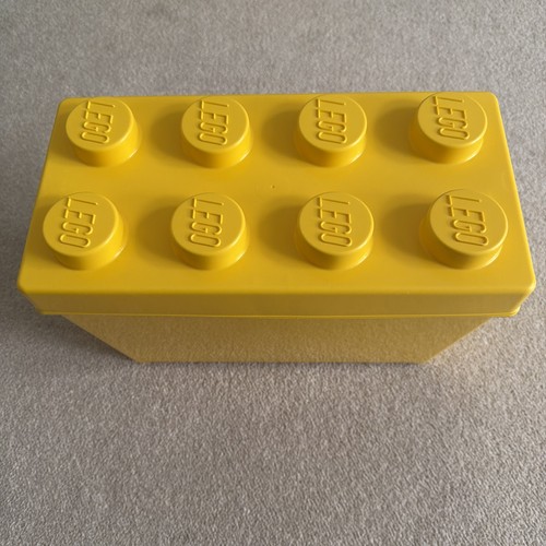 Lego yellow storage brick - storage,