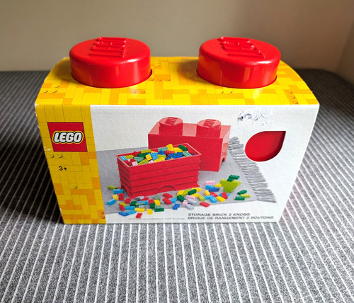 Lego storage brick - storage, red