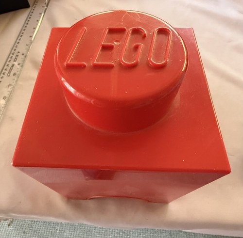 Lego red single stud storage - single,