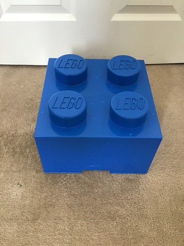 Large blue lego stud 4x4 - lego,