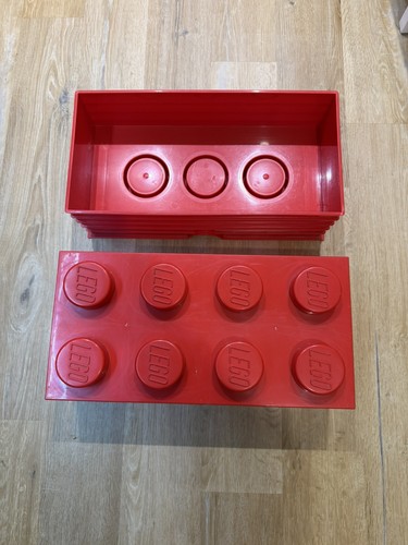 Lego storage brick red - storage,