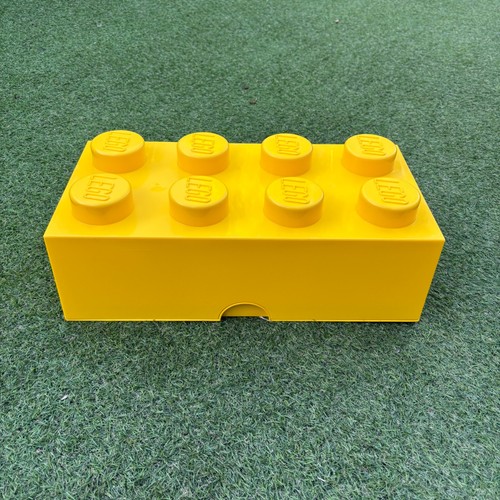 Lego yellow storage box - yellow, 8-stud